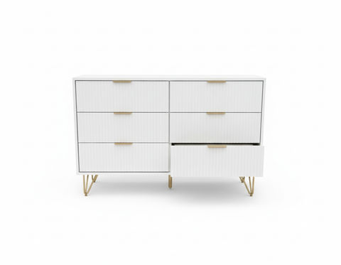 The Novera 6-Drawer Fluted Chest