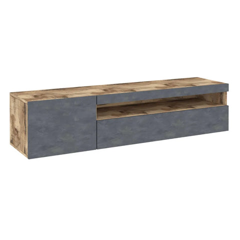Italian Design Living Room Wooden TV Stand with Open Compartment - Suzana