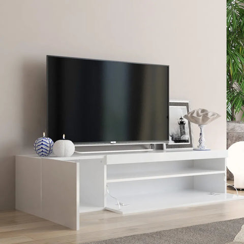 Italian Design Living Room Wooden TV Stand with Open Compartment - Suzana